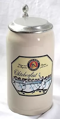 Paulaner (Munich) - German / Bavarian Beer Stein 1.0 Liter With Lid • $34