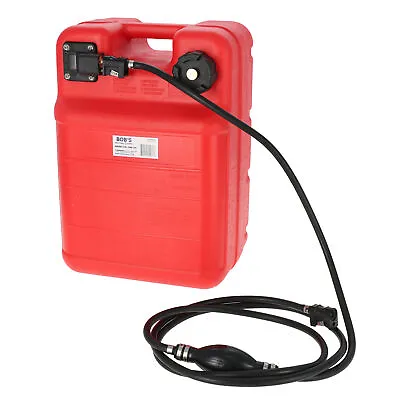 BISupply Boat Fuel Tank 24L - Plastic Marine Outboard Boat Gas Tank With Hose • $83.99