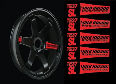 $12.74 • Buy JDM Reflective RAYs VOLK Racing TE37SL Wheel 16 Sticker Decal Drift