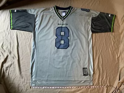 NFL Seattle Seahawks Matt Hasselbeck Mens Gray Reebok Stitched Jersey Size XL • $49.95