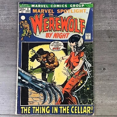 Marvel Spotlight #3 2nd Appearance Of Werewolf By Night Marvel 1972 • $29.99