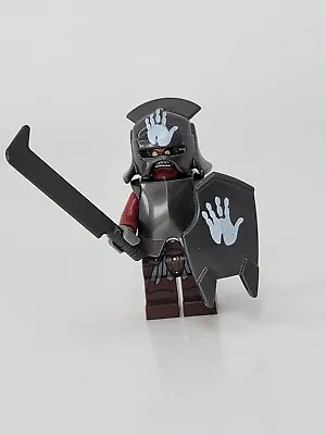 LEGO Uruk-hai Minifigure LOTR Handprint Helmet & Shield- Tower Of Orthanc T13 • $61.99