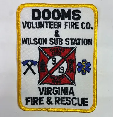 $29.69 • Buy Dooms Wilson Sub Station Fire Rescue Virginia VA Patch S10