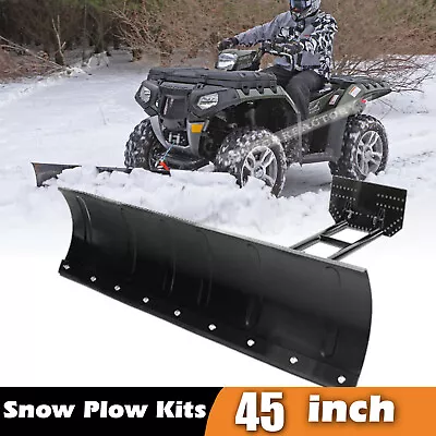 For Polaris Sportsman 335/400/450/500 Steel Blade ATV UTV 45  Inch Snow Plow Kit • $295.99