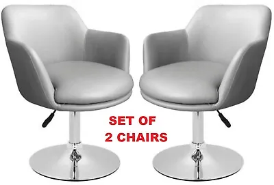 Set Of 2  Beauty Spa Salon Gas Lift Hairdressing Salon Chairs Faux Leather • £119.95