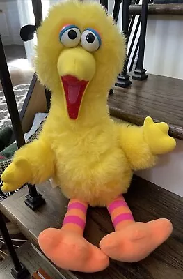 Vintage Talking Big Bird 1986 Sesame Street Pull-String 22  Playskool Wtch Video • $17.99