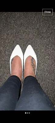 £3.50 • Buy White, Slip On Flat Shoe With Sling Back. 4. Matalan. Vgc