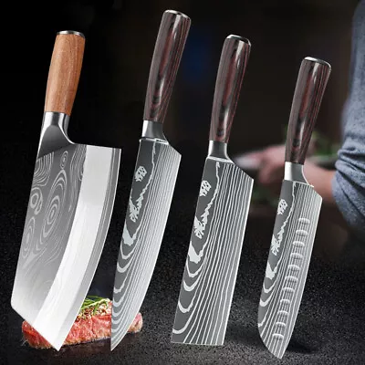 MDHAND Chef Knife Japanese Damascus Steel Kitchen Kiritsuke Knives Cook Chopper • $34.99