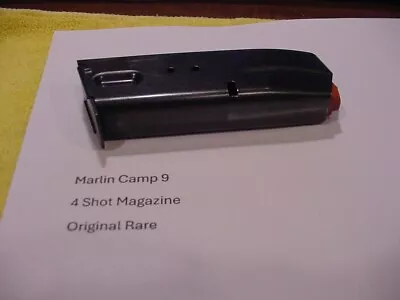 Marlin Camp 9mm 4 Shot Magazine Original Rare • $129.95