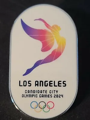 Los Angeles 2024 / 2028 Olympic Bid Pin. Undomed Oval. • $29.99