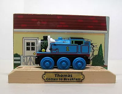 Thomas Wooden Thomas Comes To Breakfast With Stand. Limited Edition 2003 EUC • $33.99