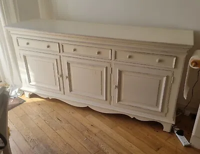 £575 • Buy Vintage Painted Sideboard Large French Style Country Corner Lightly Distressed
