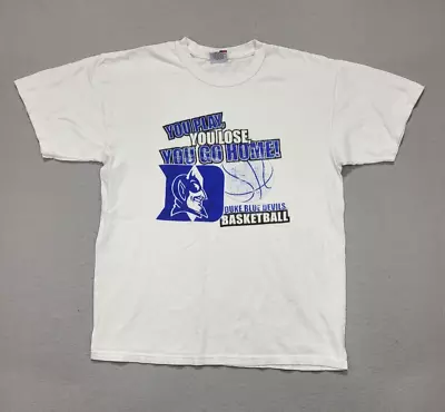Vintage Duke University Shirt Men's Large Spellout Devils Basketball • $19