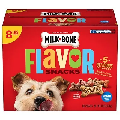 Milk-Bone Flavor Snacks Small Crunchy Dog Biscuits (128 Oz.) Day Free Shipping.. • $24.69