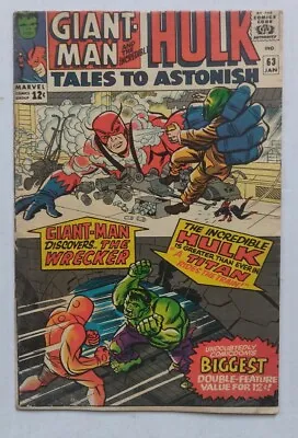 $39.99 • Buy Tales To Astonish #63 © January 1965, Marvel Comics