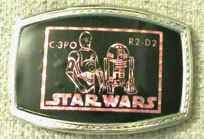NOS - Vintage 1970s STAR WARS C-3P0 & R2-D2 Belt Buckle - Not Pacifica C3PO R2D2 • $30