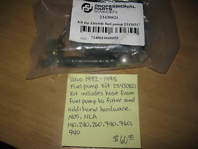 VOLVO 23430821 Fuel Pump Kit NOS NEW 1972-95 140 240 260 740 760 940 • $55