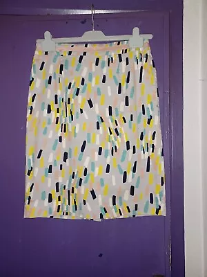 Boden Grey Multi Coloured Pencil Skirt Size 12 • £14