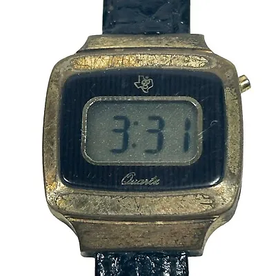 Vintage Texas Instruments Digital Quartz Watch Women's New Battery Stainless • $14.99