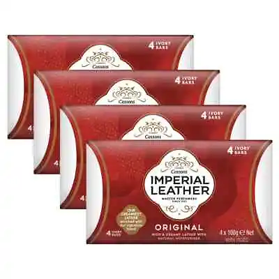 Original Imperial Leather Soap Rich Creamy Lather Ivory Cleansing Bars 16 X 100g • £14.99