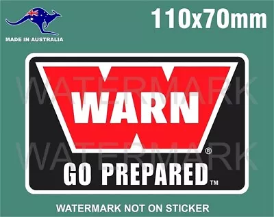 Warn Winch Sticker For 4x4 Toyota Land Cruiser Hilux Ford Ranger Colorado • $5.99