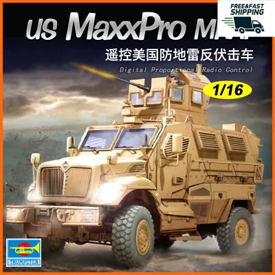 TRUMPETER 00815 1:16 US M-ATV MRAP Digital Proportional Radio Control  Model Kit • $189.05