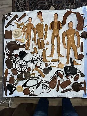 Vintage Lot Marx Johnny West Geronimo Danial Boone Others Lots Of Accessories • $69.99