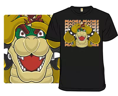 T-Shirt- NEW MENS NWT BOWSER MARIO BROTHERS NINTENDO PEACHES YOSHI DONKEY KONG • $23