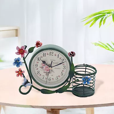 Portable Retro Style Alarm Clock Travel Home Cute Bedside Table Desktop Clock • £12.29