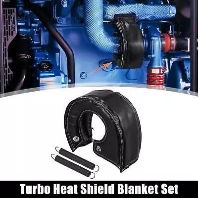 Black T4 Turbo Blanket Heat Shield Charger Cover Wrap Set For T67 T71 T76 T88 • $24.99