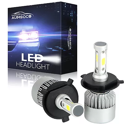 3-SIDE H4 9003 LED Headlight Bulbs Conversion Kit High Low Beam 6500K White 2x • $24.99