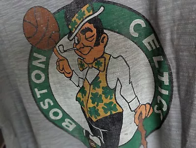 BOSTON CELTICS GRIT '47 SCRUM TEE Retro Vintage Distressed Grey NBA Basketball  • $38