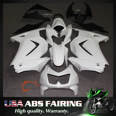 Fairing Kit BodyWork ABS Fit For KAWASAKI NINJA 250R 2008-2012 Unpainted White • $159.01