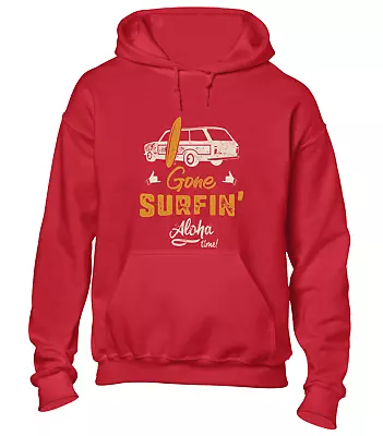 Gone Surfin Hoody Hoodie Surfing Surfboard Outdoors Camper Van Cool Design Top • £16.99