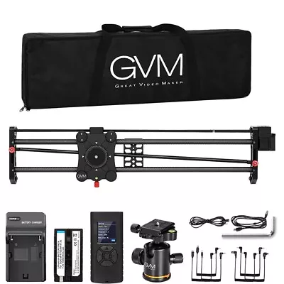 GVM GP-80QD Motorized Camera Slider 32  + Stability Arms (2) Video Time-lapse • $189.99