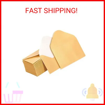 Mini Envelopes - 100-Count Bulk Gift Card Envelopes Gold Business Card Envelope • $12.69