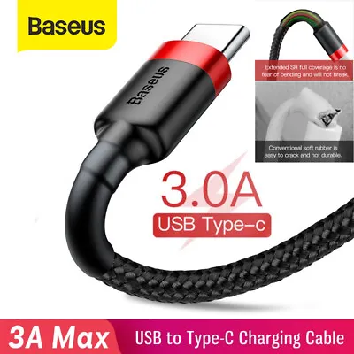 $6.99 • Buy Baseus USB-A To TYPE-C Cable 3A QC3.0 PD Quick Charge Cable Fast Charging Cord