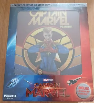 Captain Marvel Prestige Limited Edition Collector's Box 4K UHD Blu-ray + Bust • £25