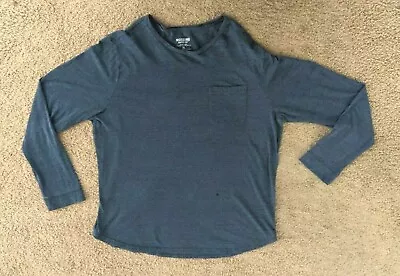 Mossimo  Long Sleeve Men's Pocket T-Shirt Blue Shirt Size XL -  Round Neck • $8.99