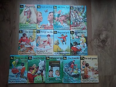 Thirteen Vintage Ladybird Books From Key Words Reading Series 1964-66 V.G.Cond. • £4.50