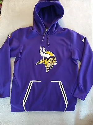 Nike On Field Therm-Fit Minnesota Vikings Pullover Hoodie Sweatshirt Men's Large • $32.88