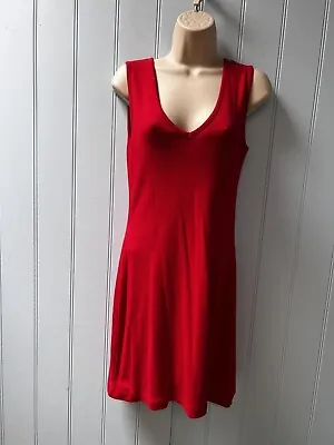 Moda International Red Sleeveless Pullover Sheath Shift Dress Size S • $16