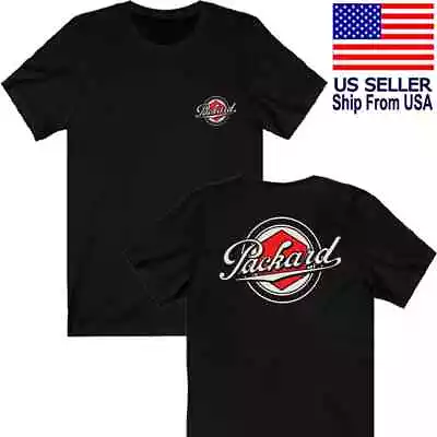 Packard Classic Car Logo Unisex Black T-Shirt Size S To 5XL • $32.99