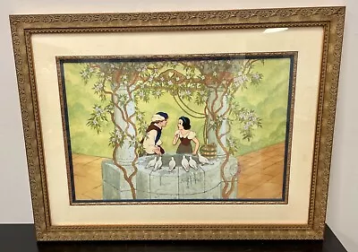 Limited Edition Cel Snow White And Prince At Wishing Well Signed By Marc Davis • $1699.95