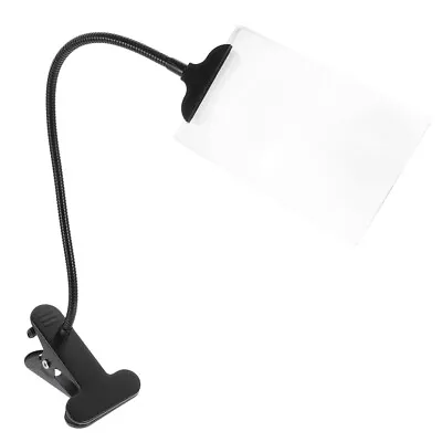  Portable Clip-on Magnifying Glass LED Desk Lamp Magnifier With Stand Lens • £17.88