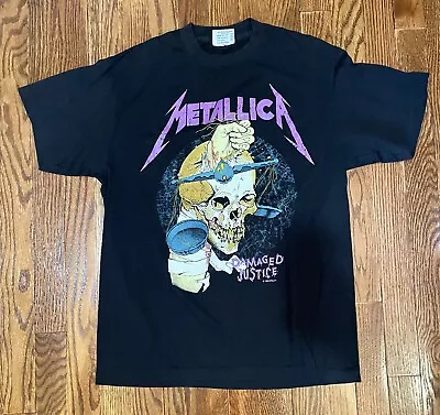 1988 Metallica Damaged Justice Tour T-Shirt • $175