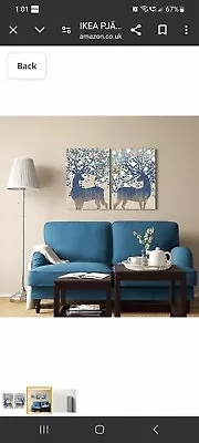 Ikea Pjatterd Tania Bello Deers 2 X 70×50 Canvases RRP £94.28 @ Amazon • £40
