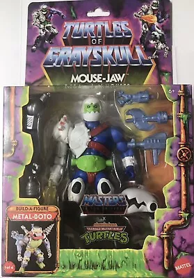 MOTU X TMNT Turtles Of Grayskull Mouse-Jaw With Mouser Baf Metal-Boto Target NEW • $27.99