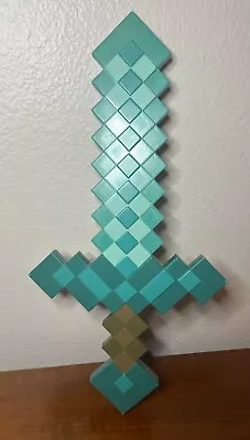 Minecraft  20 Inch Diamond Sword Hard Plastic By Mojang Synergies AB 2020 • $6.99