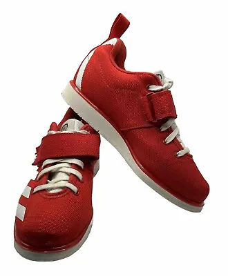 Men’s Adidas Powerlift Japan Low Canvas Trainers EG5175 Red/White Size 4 • $34.99